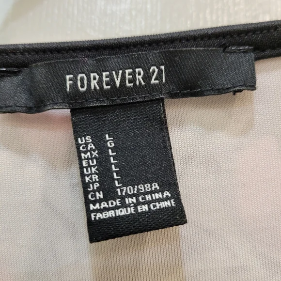 Forever 21 Cap Sleeve Floral Open Back Skater Dress (Size L) - Picture 3 of 3